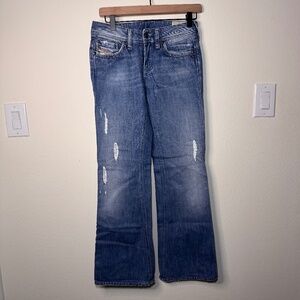 Diesel Bebel B.C. Jeans Size 25 Women's Blue Denim Medium Wash Bootcut